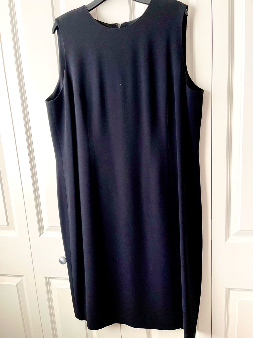 Linda Allard for Ellen Tracy black sheath dress
